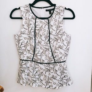Banana republic flower sleeveless blouse